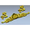 Shell Cartouche Decorative STL for CNC Milling