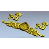 Shell Cartouche Decorative STL for CNC Milling