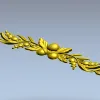 Acorn Laurel Swag - STL 3D model for CNC milling
