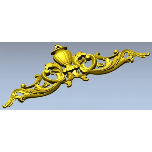 Декоративный картуш с урной - 3D модель STL для ЧПУ