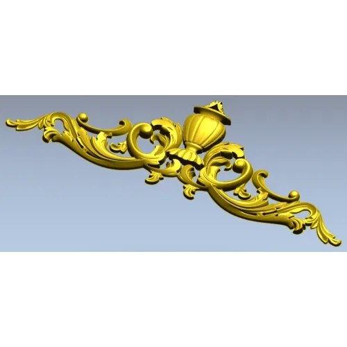 Декоративный картуш с урной - 3D модель STL для ЧПУ