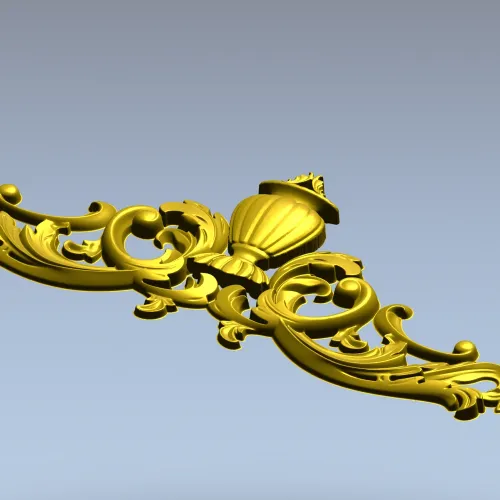 Декоративный картуш с урной - 3D модель STL для ЧПУ