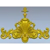 Baroque Shell Crest - STL 3D model for CNC carving