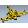 Baroque Shell Crest - STL 3D model for CNC carving