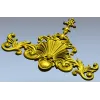 Baroque Shell Crest - STL 3D model for CNC carving