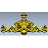 Baroque Shell Crest - STL 3D model for CNC carving