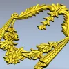 Декоративный сваг в стиле классической резьбы - 3D модель STL для ЧПУ
