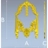 Декоративный сваг в стиле классической резьбы - 3D модель STL для ЧПУ