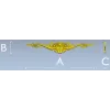 Декоративная накладка "Вензель Рокайль" - STL для ЧПУ