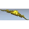 Ракушечный картуш в стиле рококо - 3D модель STL для ЧПУ