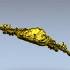 Ракушечный картуш в стиле рококо - 3D модель STL для ЧПУ