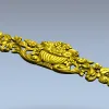 Floral Urn Cartouche STL for CNC