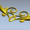 Крылатый вензель - 3D модель STL для ЧПУ