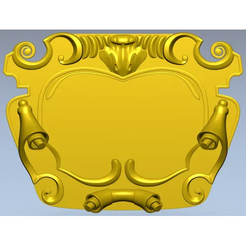 Рокайльный картуш для ЧПУ - STL 3D модель для фрезера