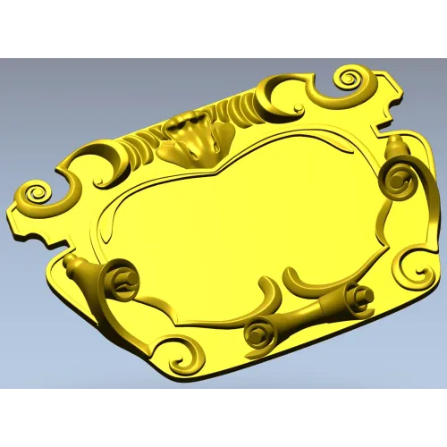 Рокайльный картуш для ЧПУ - STL 3D модель для фрезера