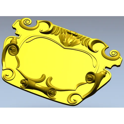 Рокайльный картуш для ЧПУ - STL 3D модель для фрезера