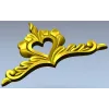 Сердечный вензель - декоративная накладка STL для ЧПУ