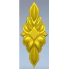 Acanthus Diamond Cartouche - STL 3D model for CNC