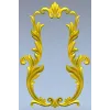 Baroque Acanthus Vertical Cartouche - STL 3D model for CNC