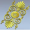 Вертикальный декоративный картуш STL для ЧПУ