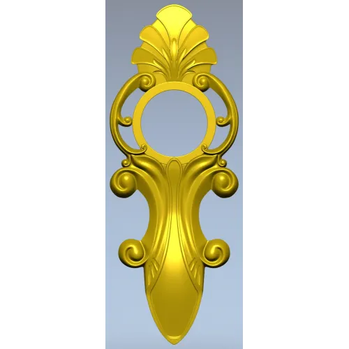 Acanthus Ring Applique STL 3D Model for CNC