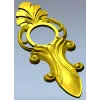 Acanthus Ring Applique STL 3D Model for CNC