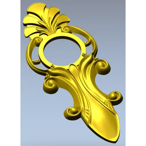 Acanthus Ring Applique STL 3D Model for CNC