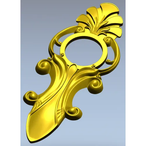 Acanthus Ring Applique STL 3D Model for CNC