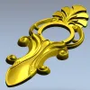 Acanthus Ring Applique STL 3D Model for CNC
