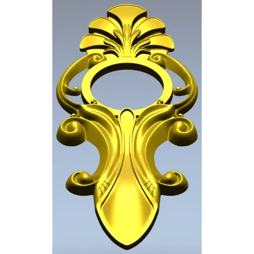 Acanthus Ring Applique STL 3D Model for CNC