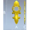 Acanthus Ring Applique STL 3D Model for CNC