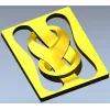 Decorative Ribbon Knot Panel - STL 3D model for CNC router