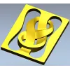 Decorative Ribbon Knot Panel - STL 3D model for CNC router
