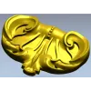 Rococo Shell Cartouche - STL 3D model for CNC