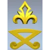 Флорентийский декоративный орнамент - STL 3D модель для ЧПУ