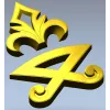 Флорентийский декоративный орнамент - STL 3D модель для ЧПУ