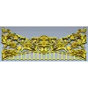 Rocaille Crest STL - decorative 3D model for CNC carving