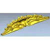 Карнизное навершие с растительным картушем - 3D модель STL для ЧПУ