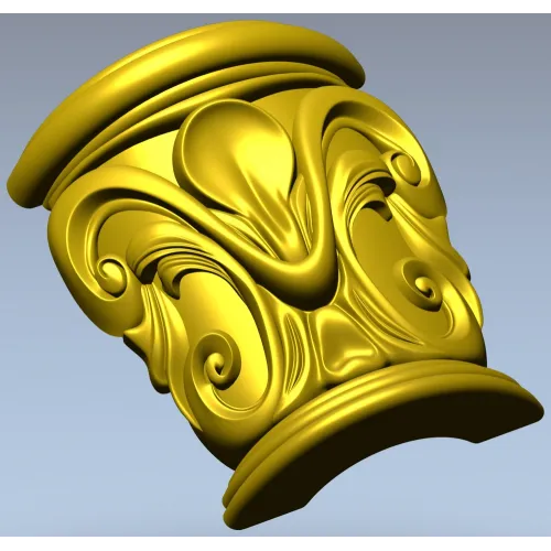 Барочная капитель с акантом - 3D модель STL для ЧПУ