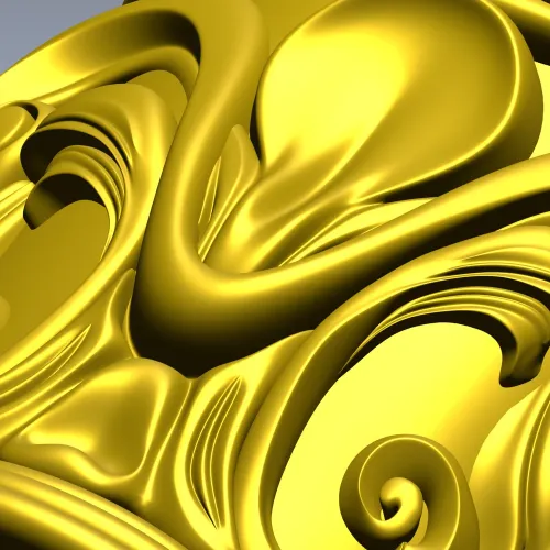 Барочная капитель с акантом - 3D модель STL для ЧПУ