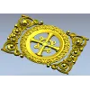 Ornamental Rosette Cross - STL 3D model for CNC router
