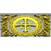 Ornamental Rosette Cross - STL 3D model for CNC router