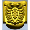 Florentine Acanthus Cartouche - STL 3D Model for CNC
