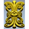 Картуш с розеткой - вертикальный декоративный элемент (stl модель)