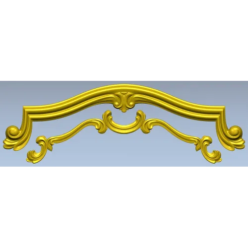 Rococo Cartouche STL for CNC