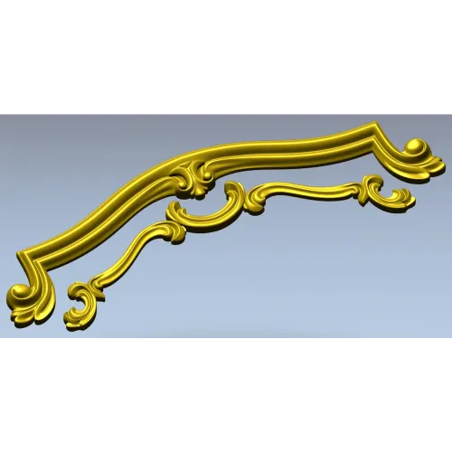 Rococo Cartouche STL for CNC