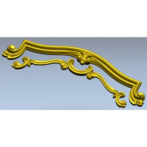 Rococo Cartouche STL for CNC
