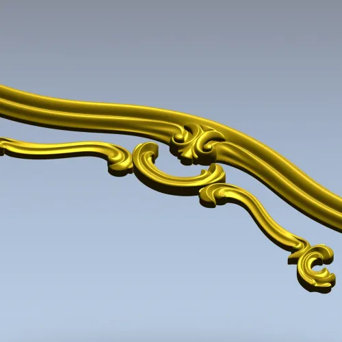 Rococo Cartouche STL for CNC