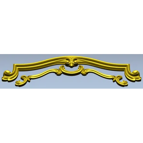 Rococo Cartouche STL for CNC