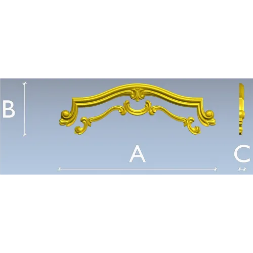 Rococo Cartouche STL for CNC